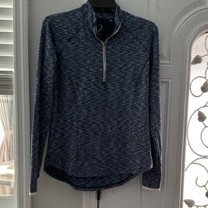 Women's Heathered Navy Quarter-Zip Sweatshirt